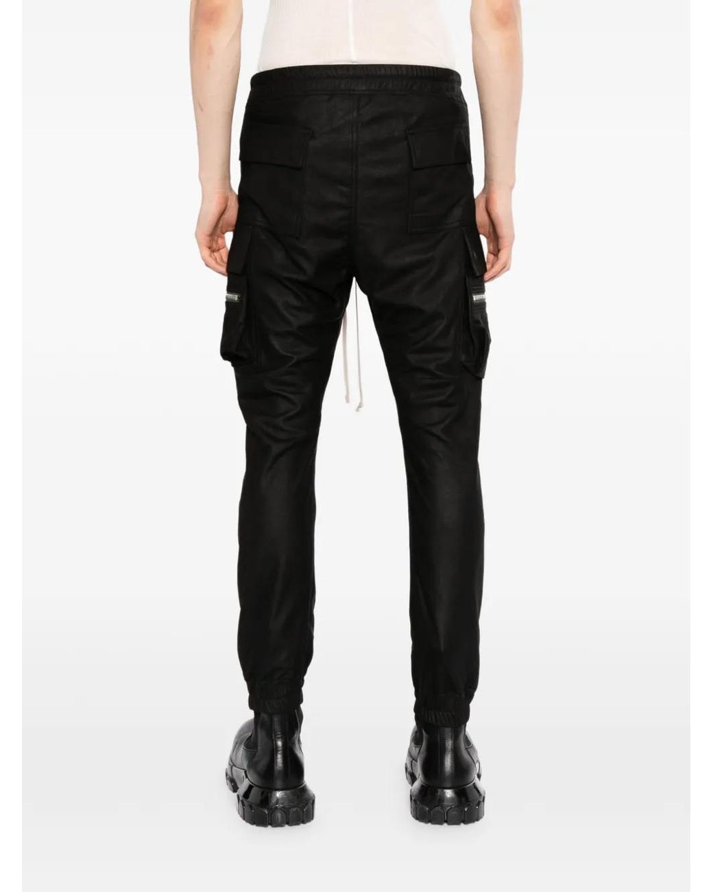 Rick Owens Black Mastodon Cargo Pants for men