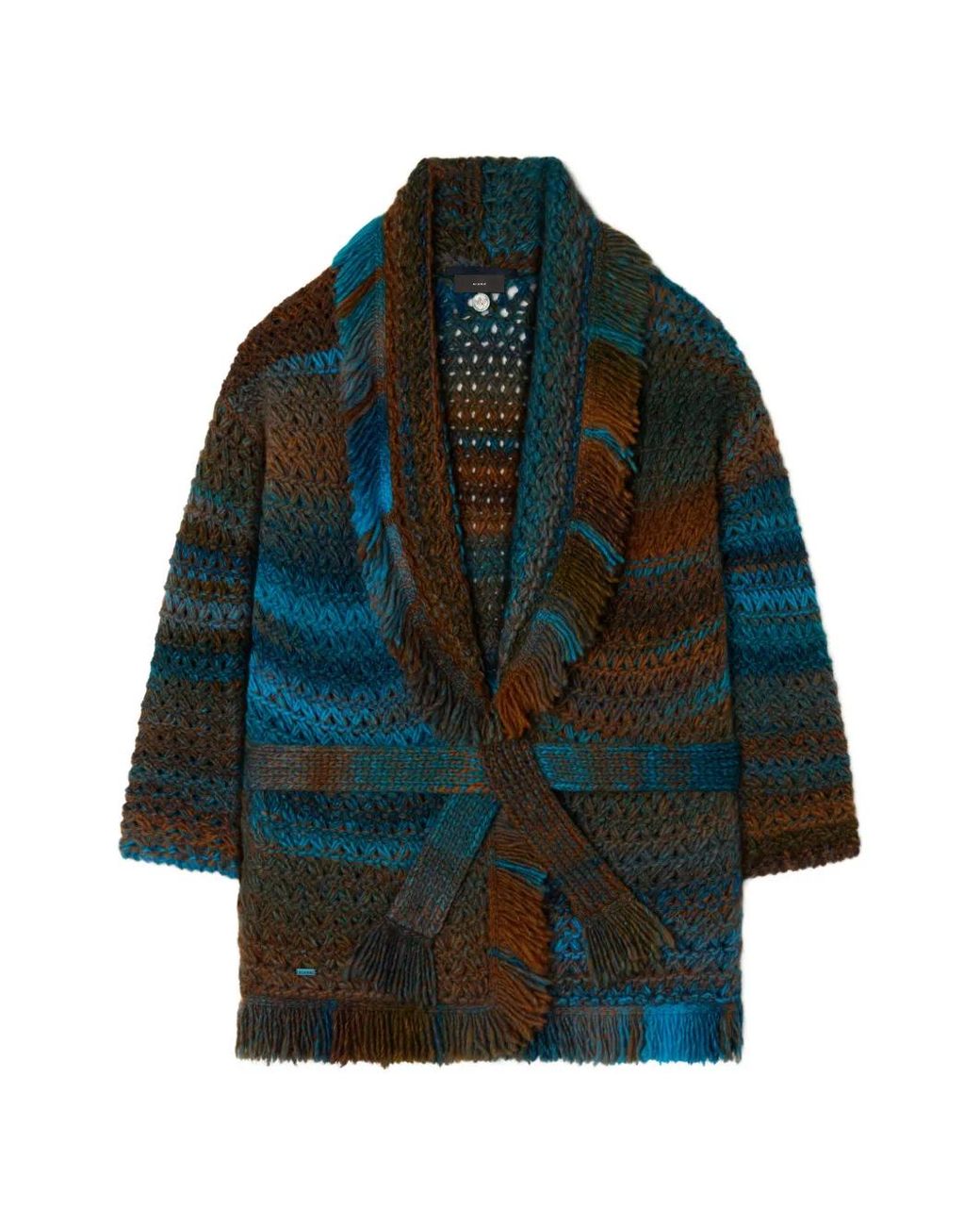 Alanui Blue Kauai Shades Belted Cardigan