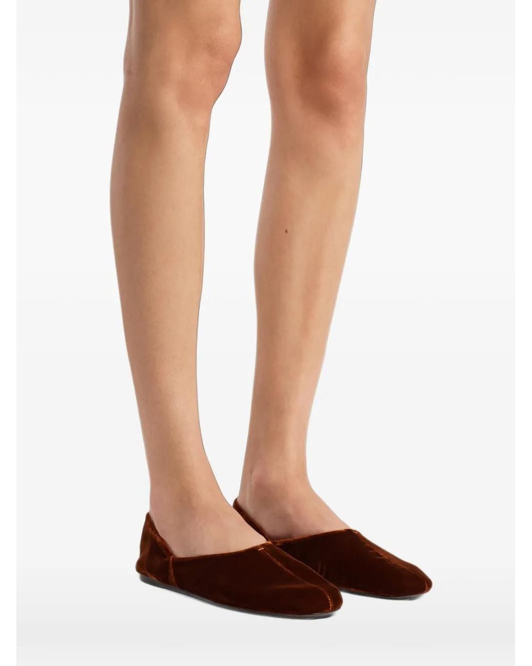 Khaite Red Jane Ballet Flats