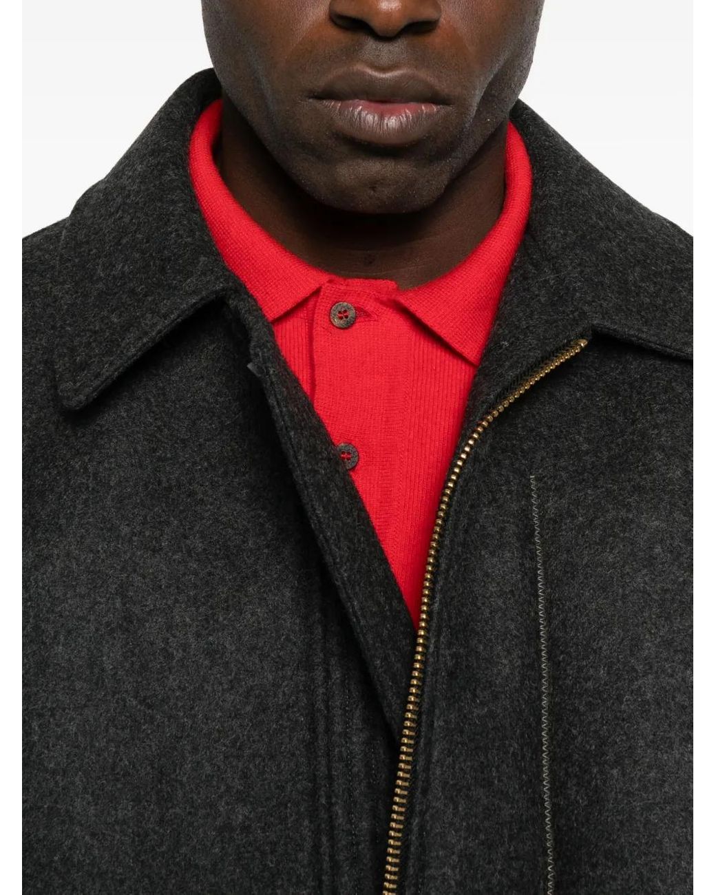 Giacca Con Zip di Kolor in Black da Uomo
