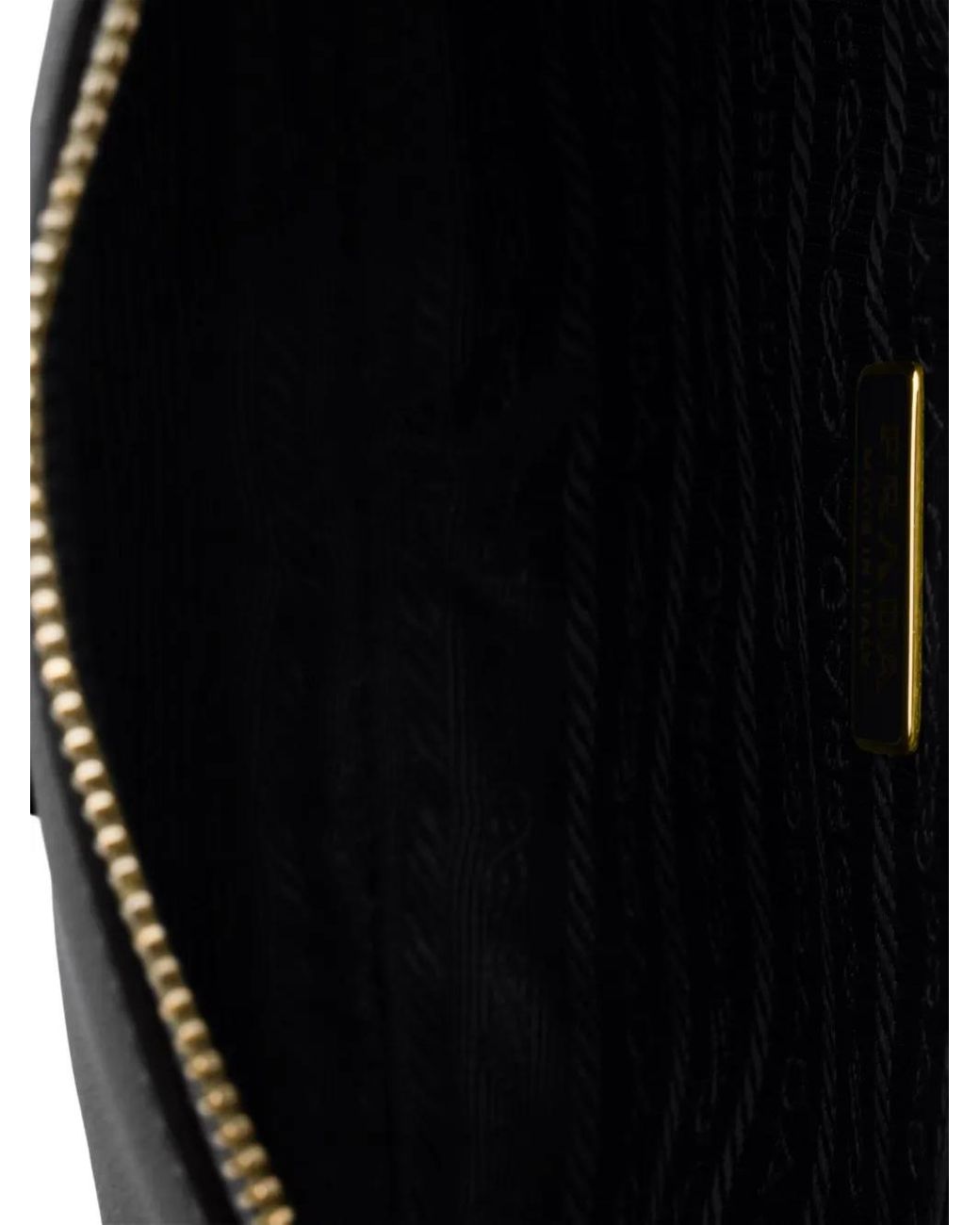 Prada Black Logo Leather Cross Body