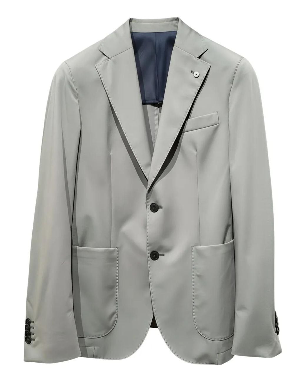 L.b.m. 1911 Gray Single-Breasted Blazer for men
