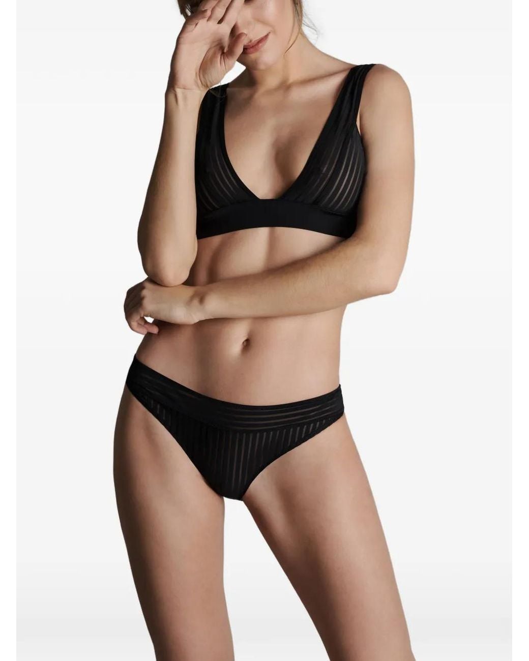 Maison Close Black Cut Out Briefs