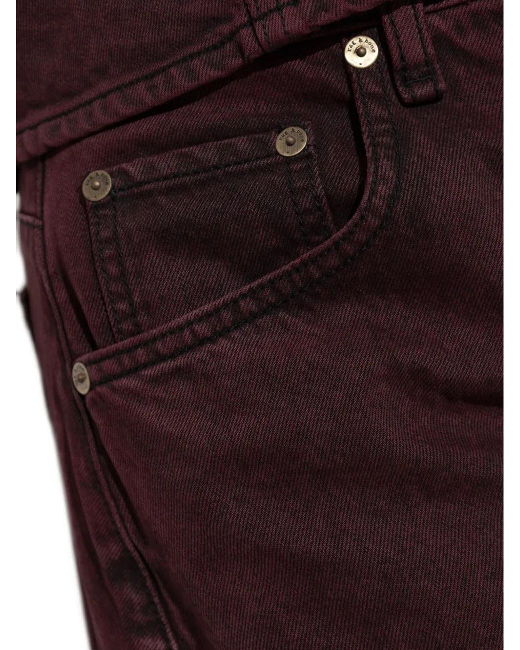 Rag & Bone Red Five-Pocket-Jeans