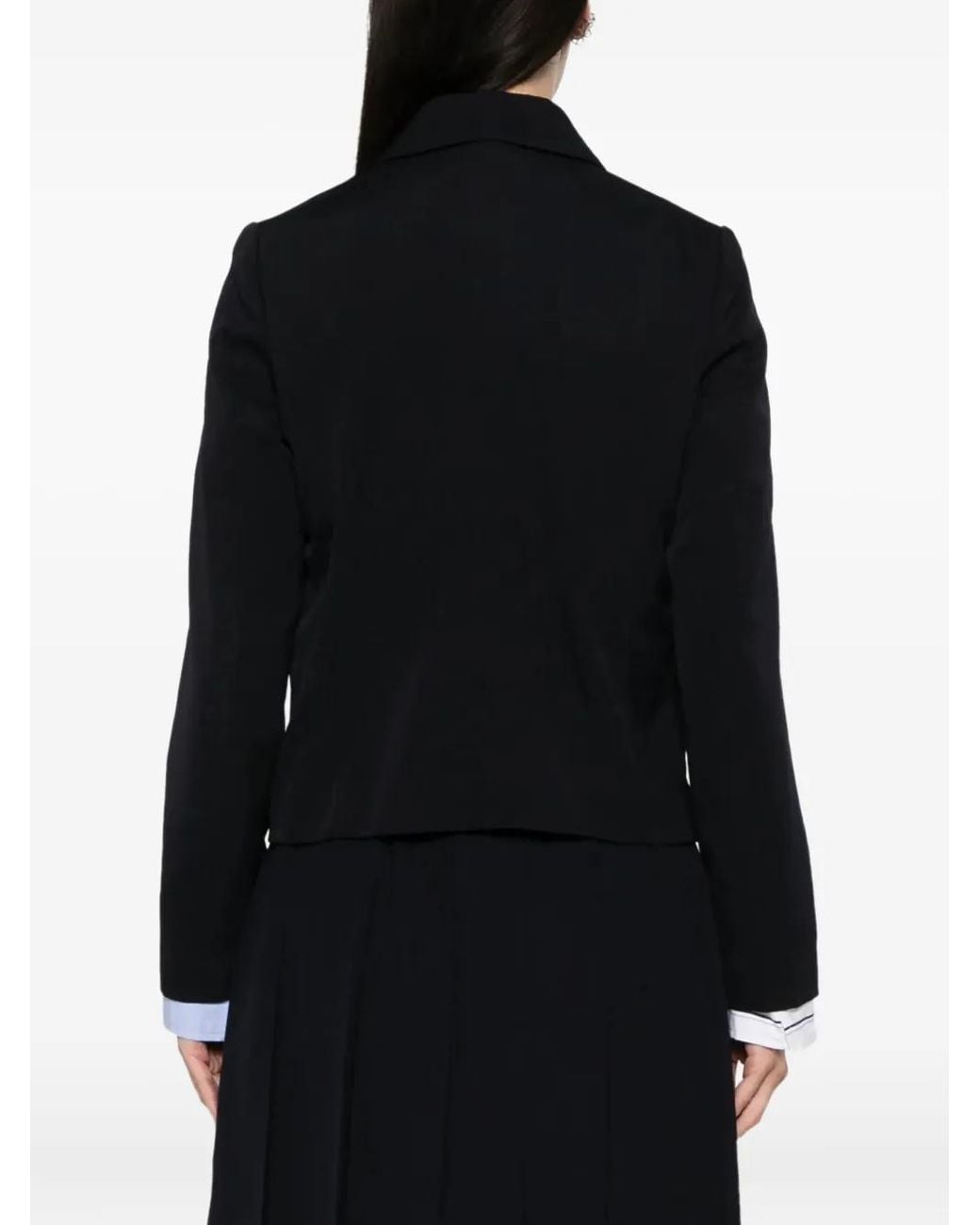 Comme des Garçons Black Peter-Pan Collar Pocket Cardigan