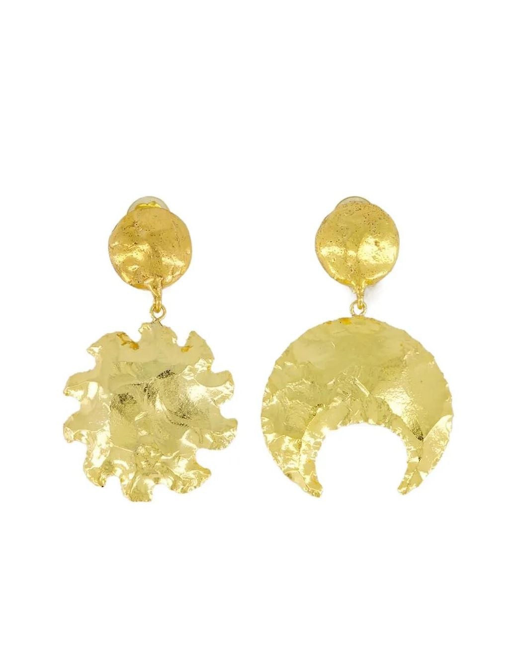 Sylvia Toledano Metallic Sun&Moon Ohrringe