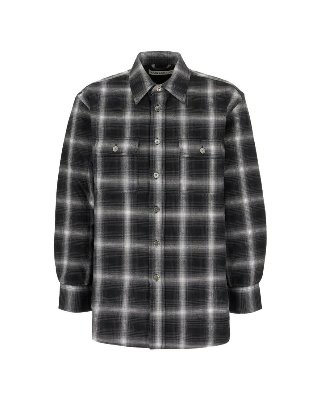 Our Legacy Black Padded Moss Shirt for men