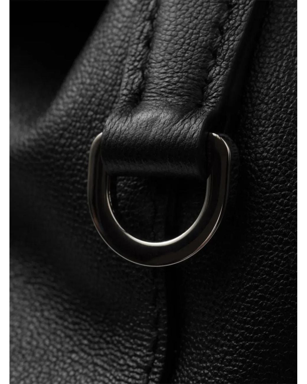 Prada Black Medium Leather Backpack