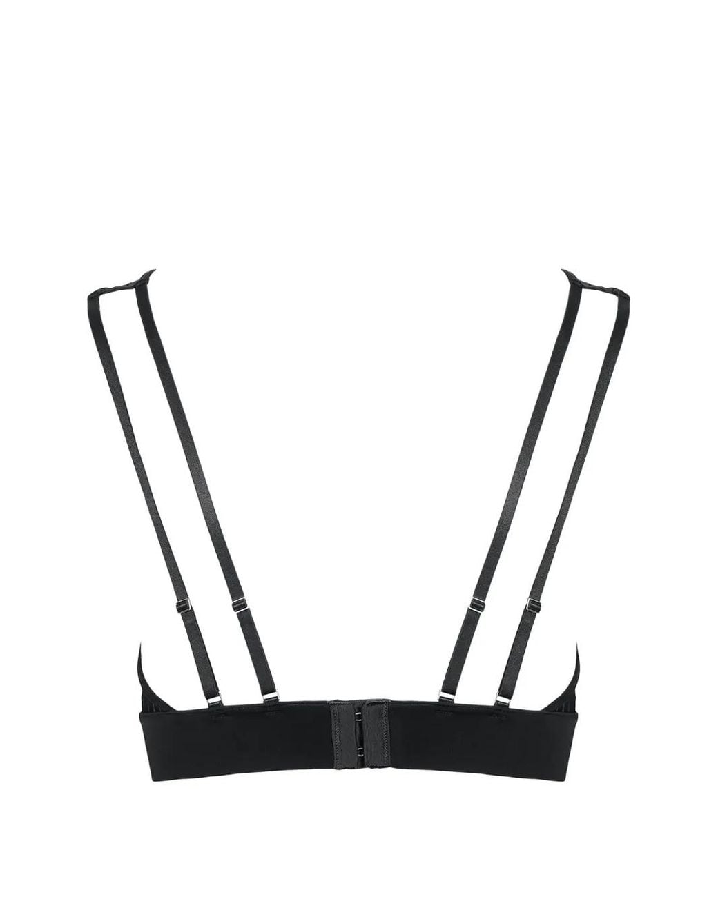 Maison Close Black Striped Triangle Bra