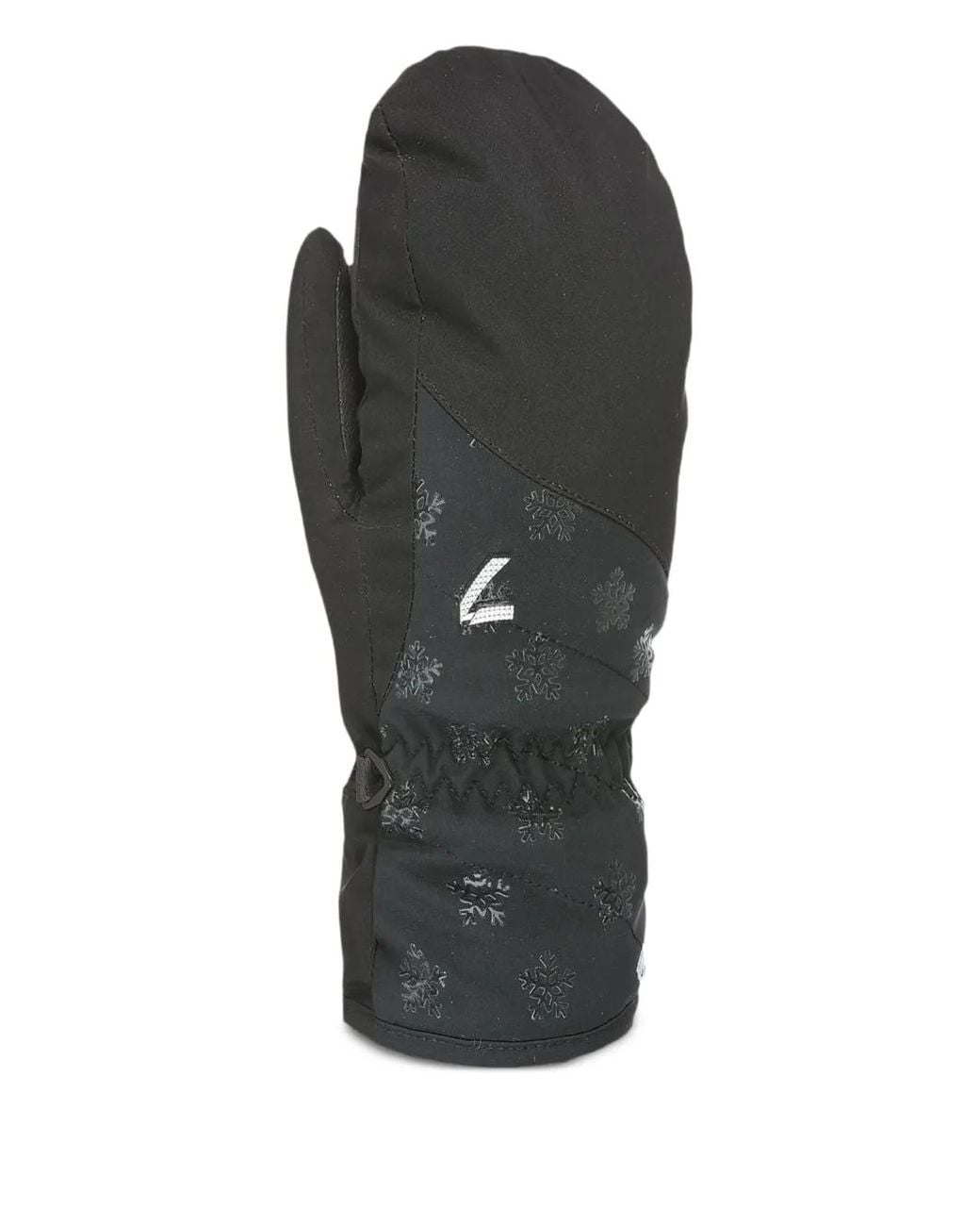 Level Black Astra W Snowflake-Pattern Mitten Gloves