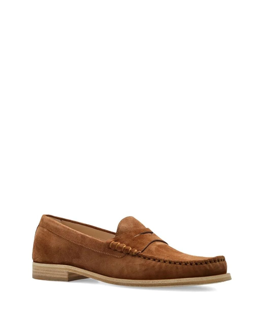 Stuart Weitzman Brown Lottie Loafers