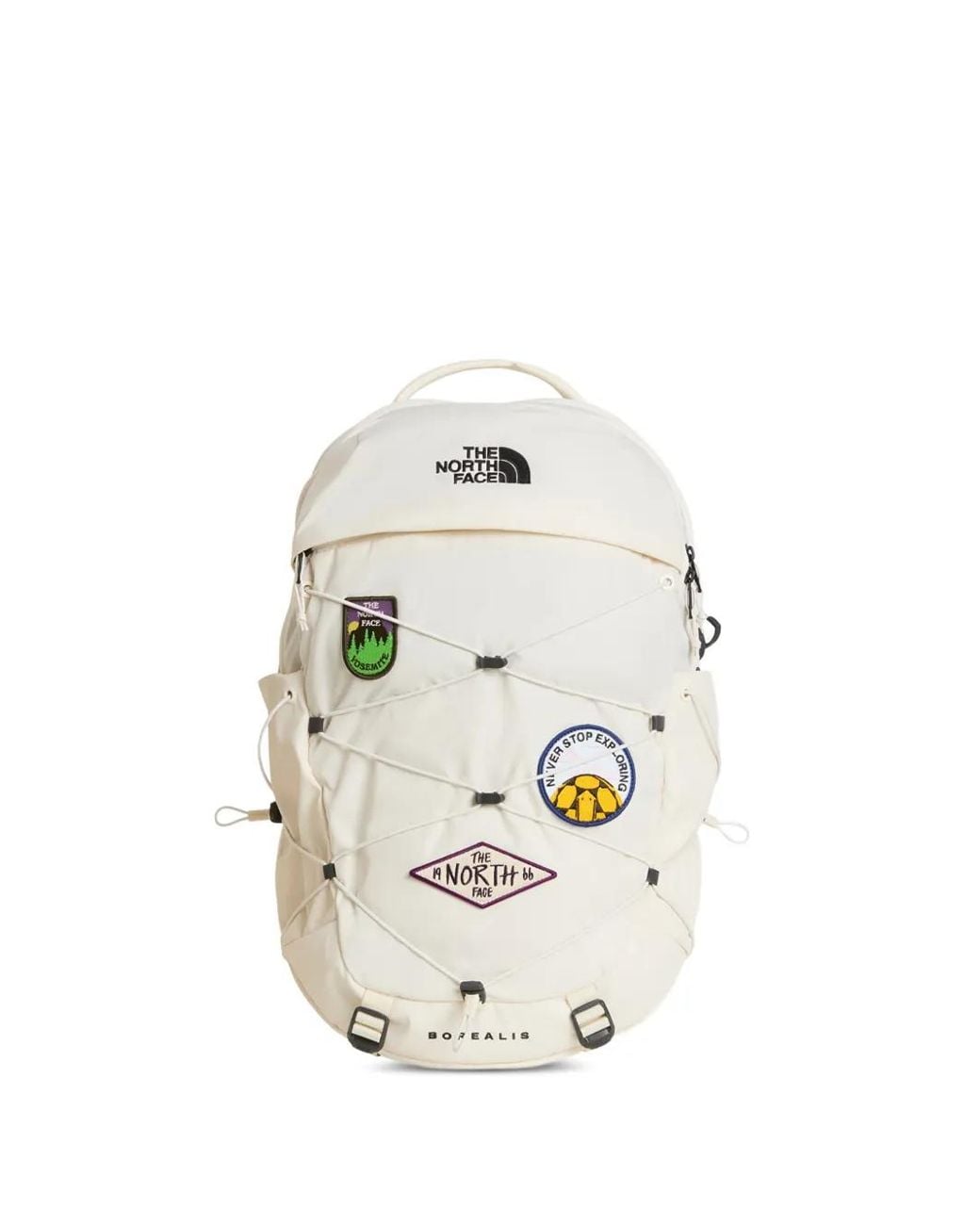 The North Face White Borealis Patch Backpack