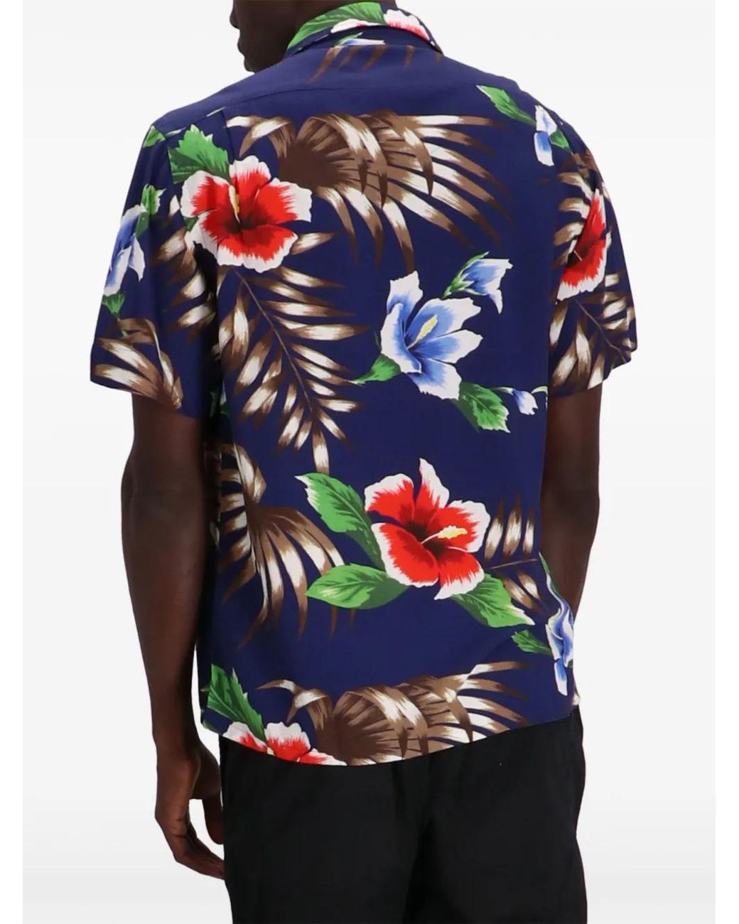 Polo Ralph Lauren Blue Floral-Print Shirt for men