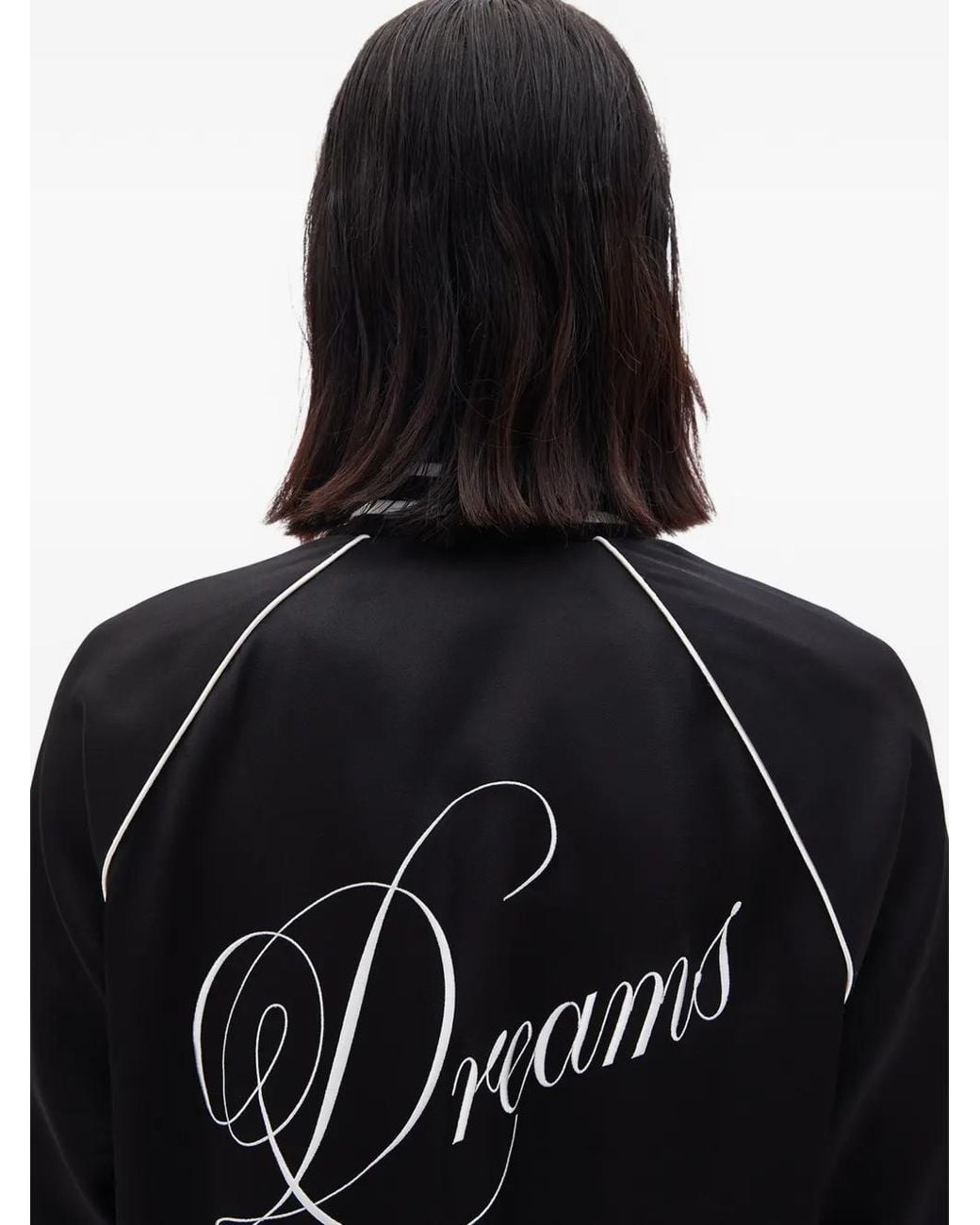 Ann Demeulemeester Black Esko Embroidery-Detail Bomber Jacket for men