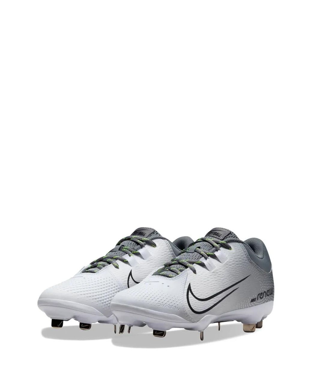 Nike Gray Hyperdiamond 4 Pro "Cool/ /Volt" Sneakers