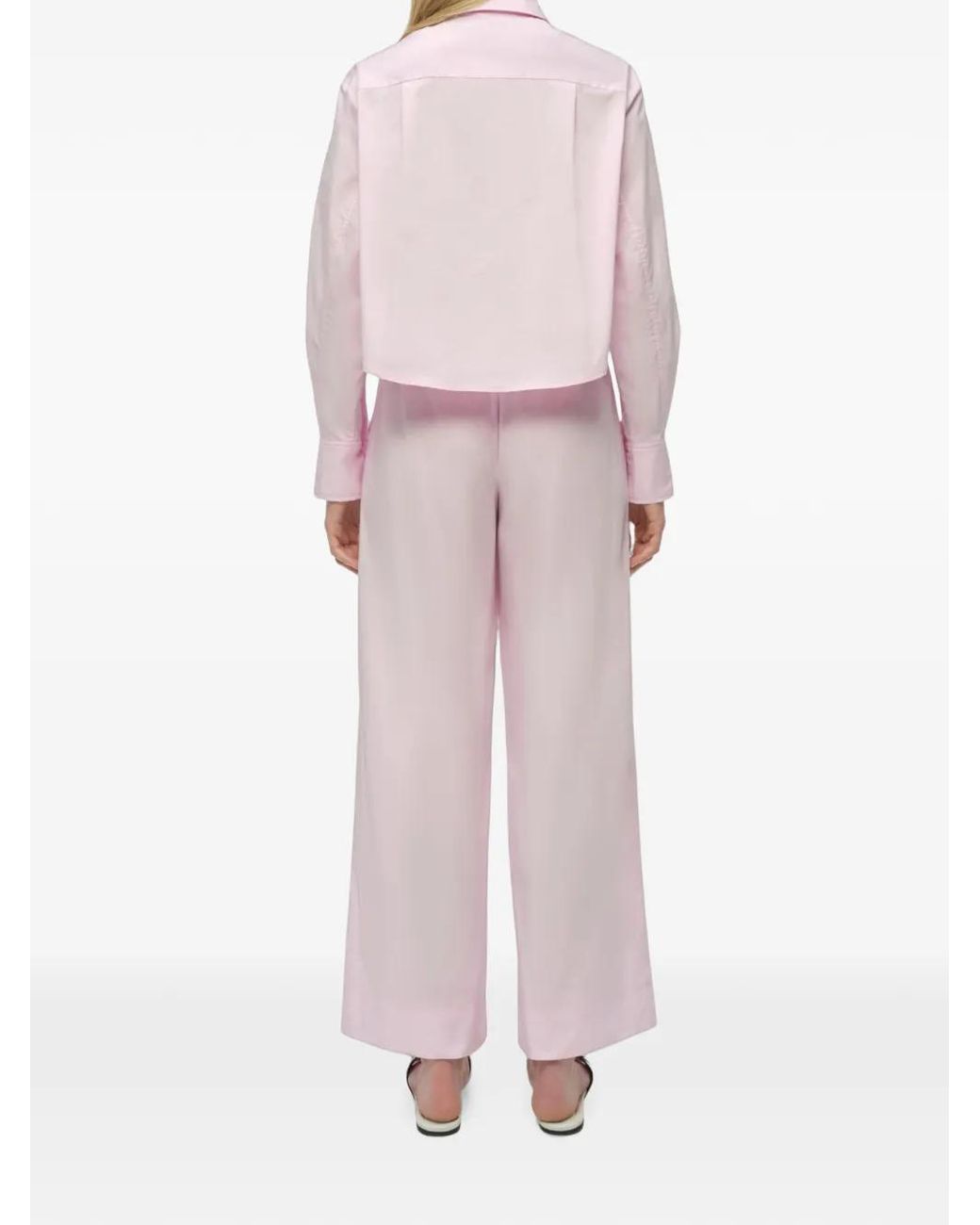Jonathan Simkhai Pink Arden Pull-On Trousers