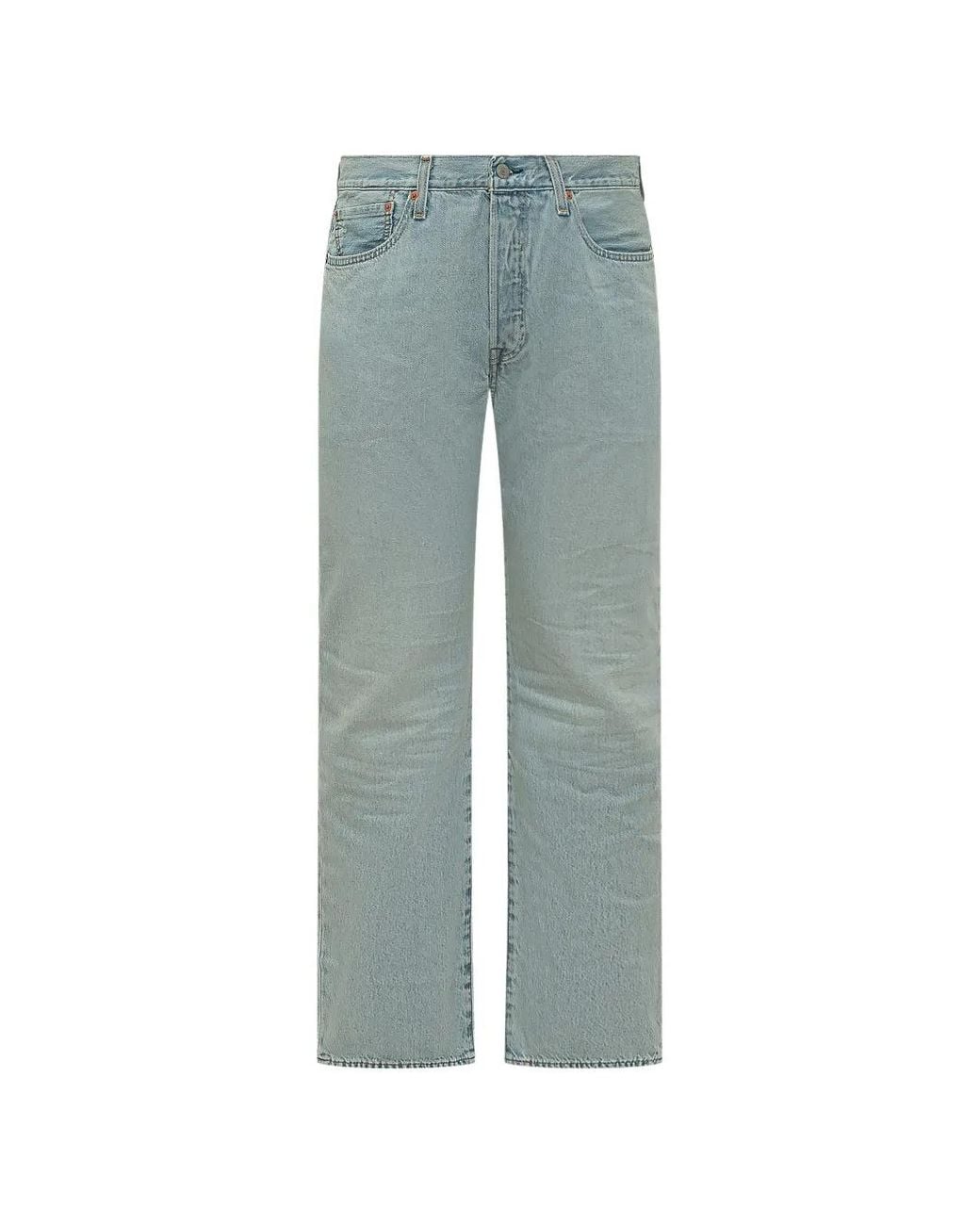 Levi's Blue 501 Straight-Leg Jeans for men