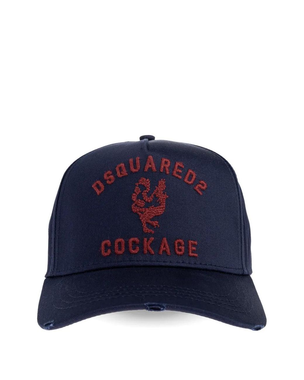 DSquared² Blue Embroidered Baseball Cap for men