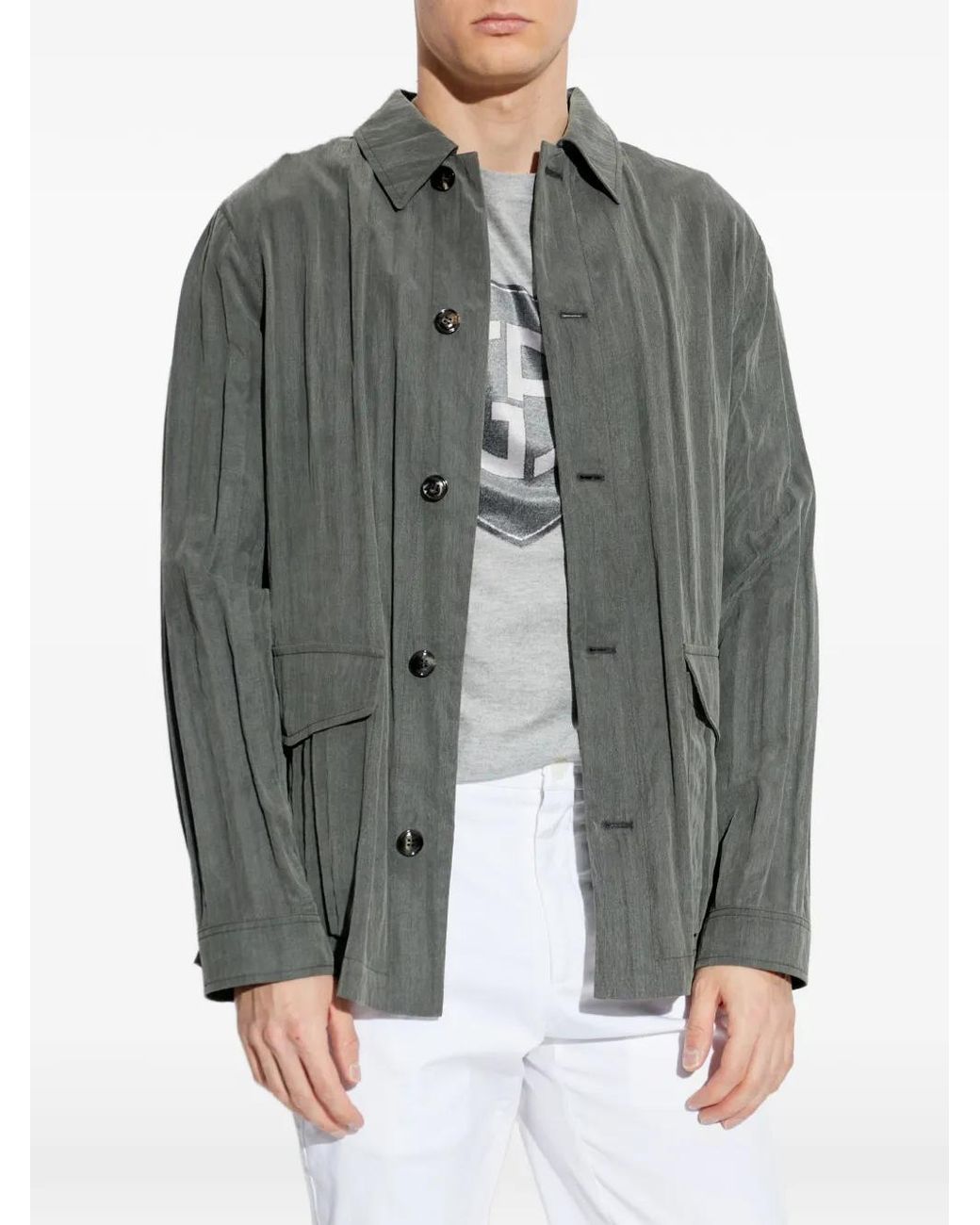 Giorgio Armani Gray Blouson for men