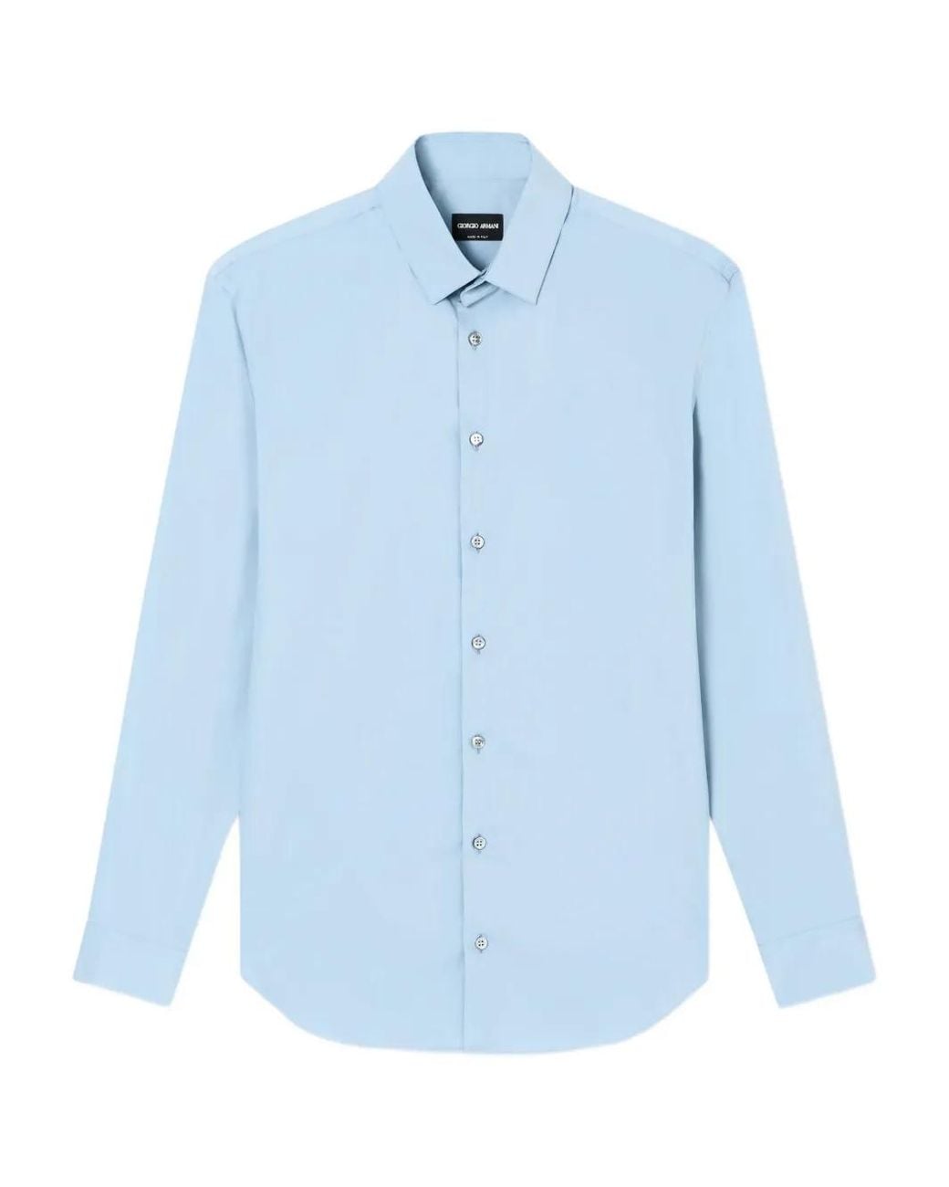 Giorgio Armani Blue Long-Sleeve Shirt for men