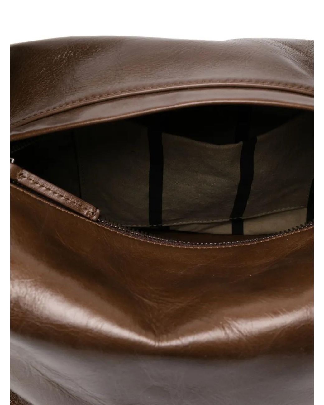Uma Wang Brown Sac Porté Épaule En Cuir Artificiel