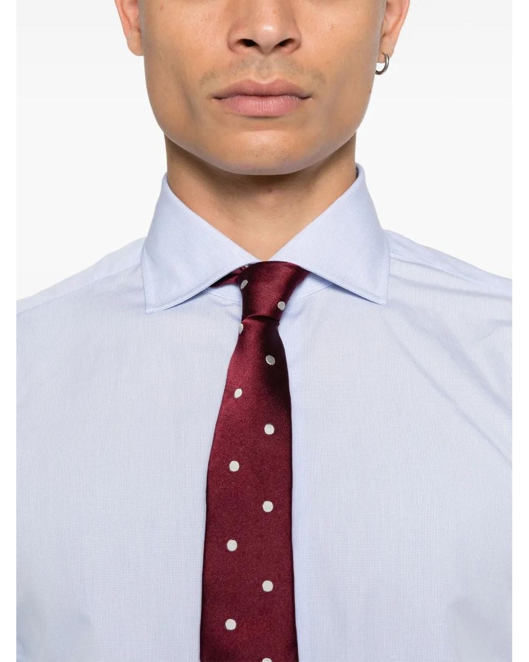 Camisa Mini Cell Con Botones Truzzi de hombre de color White