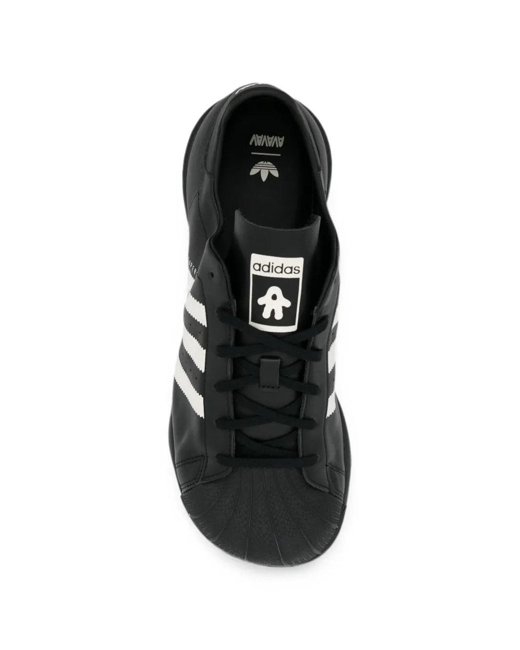 Adidas Black X Avavav Superstar Sneakers for men