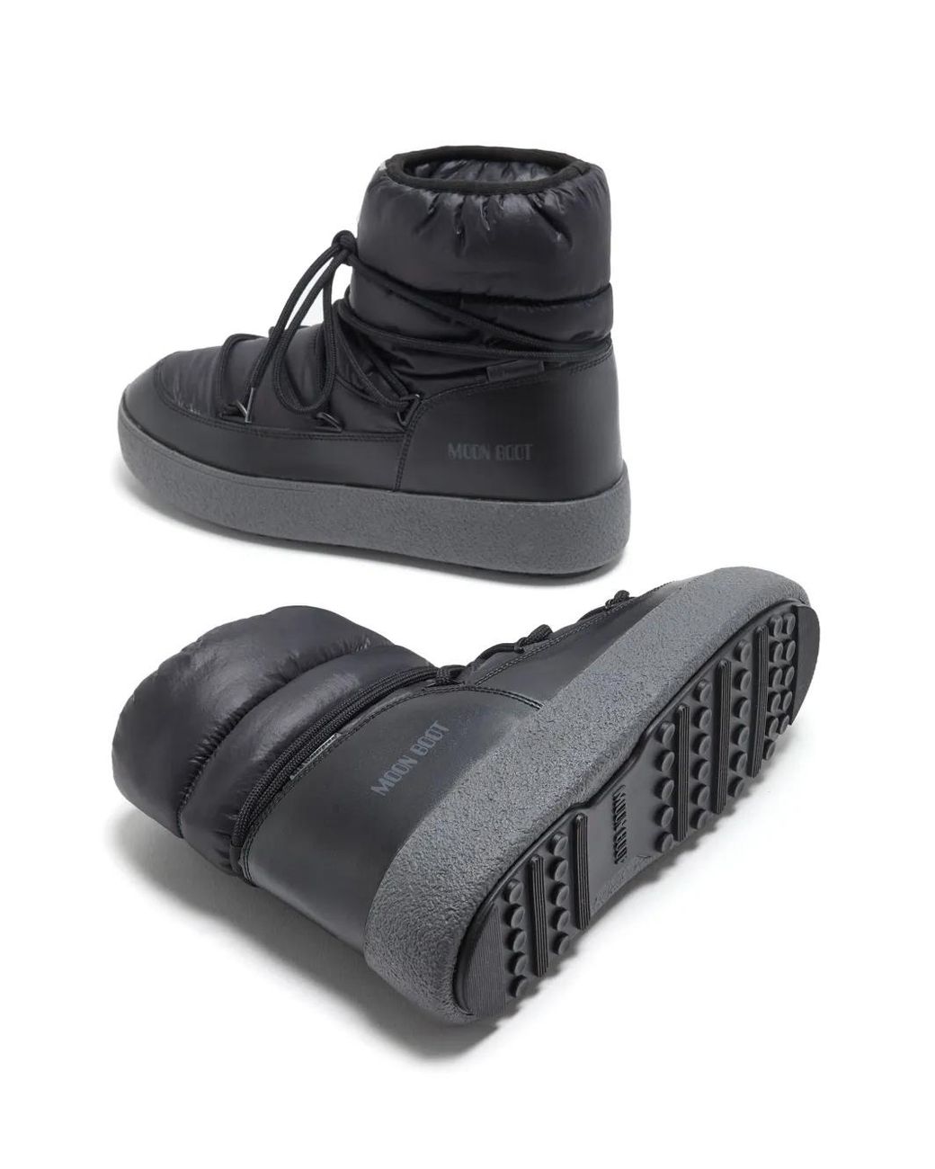 Moon Boot Gefütterte Mtrack Low Stiefel in Black für Herren