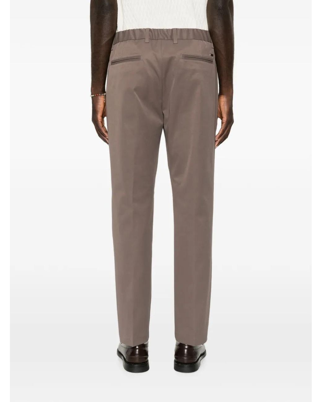 Herno Gray Polyester Regular Fit Pants for men