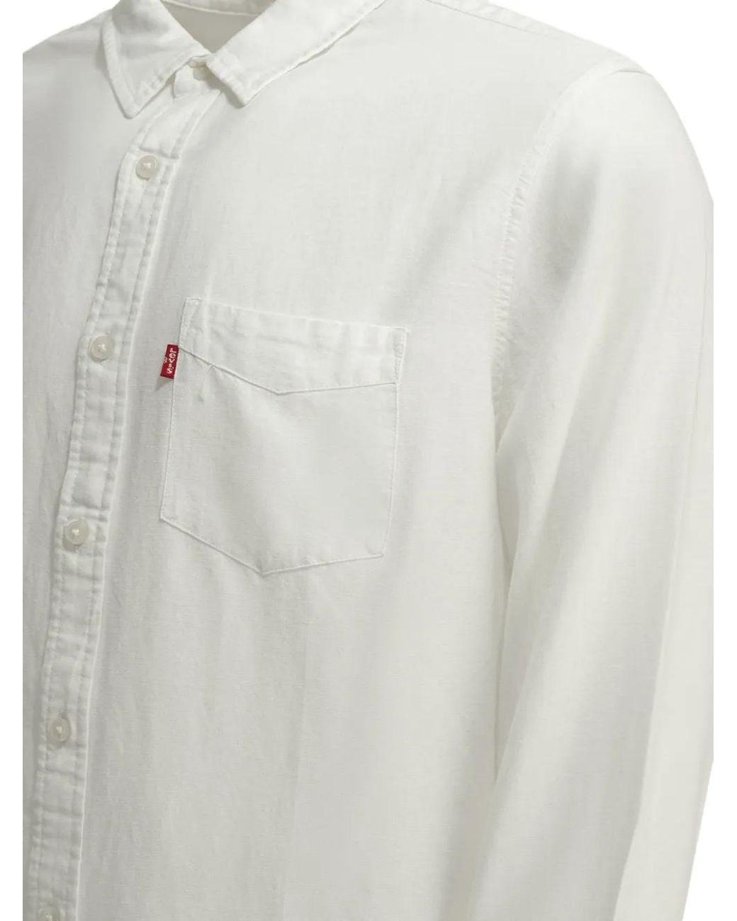 Levi's White Chemise Sunset Pocket À Manches Longues for men