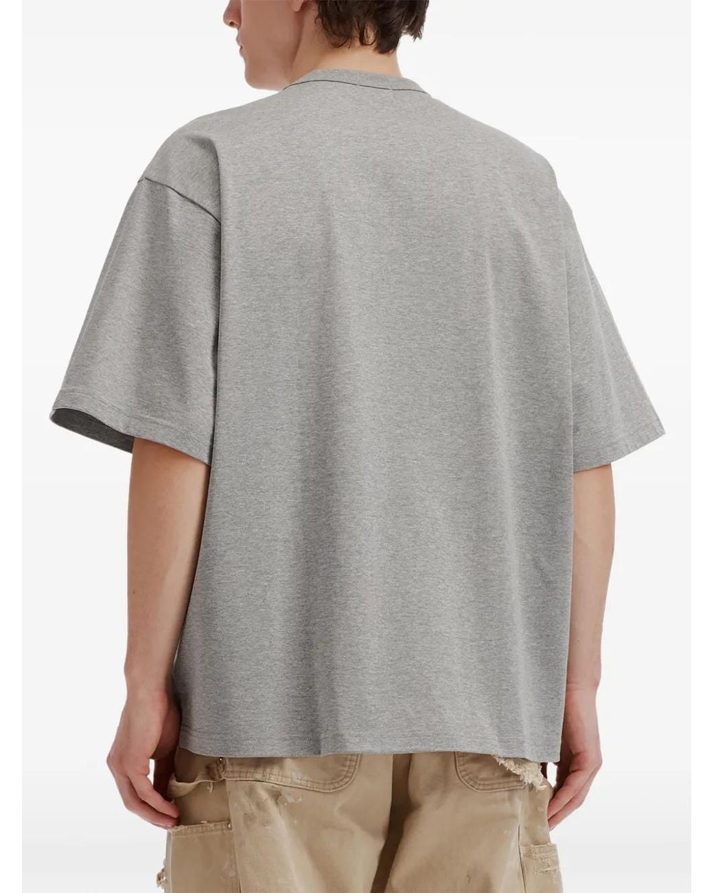 Kolor Gray Graphic-Print T-Shirt for men