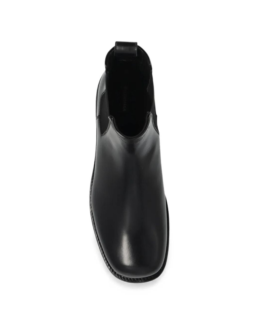 Balenciaga Black Leather Chelsea Boots for men