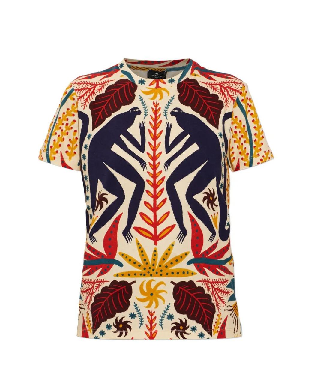 Etro White Patterned T-Shirt