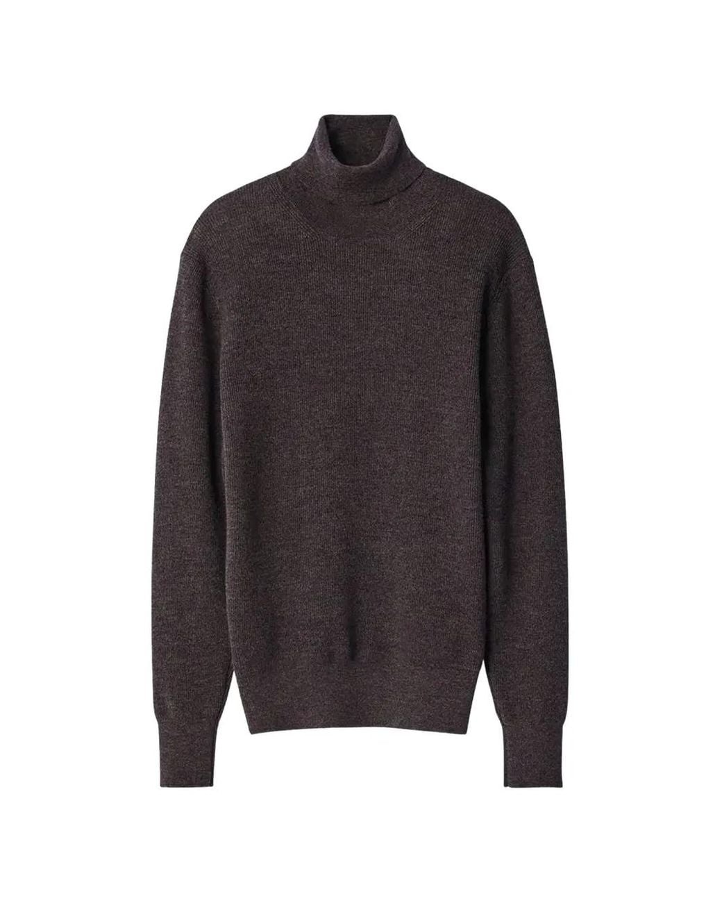 Lemaire Black Stand-Collar Sweater for men
