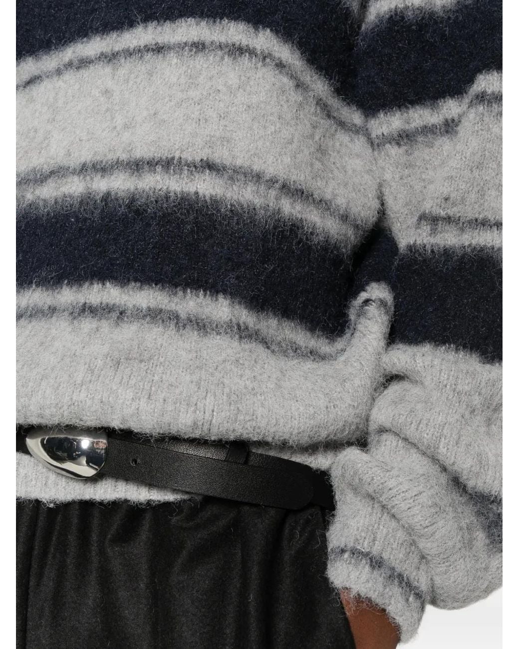 Low Classic Gray Crew-Neck Sweater