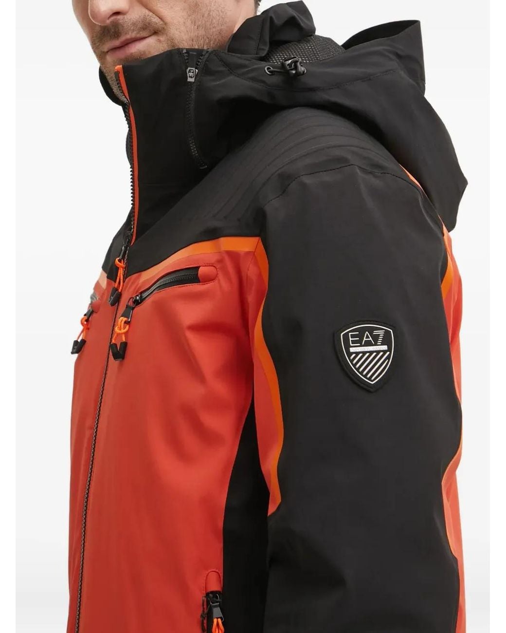 EA7 Red Veste De Ski À Logo Imprimé for men