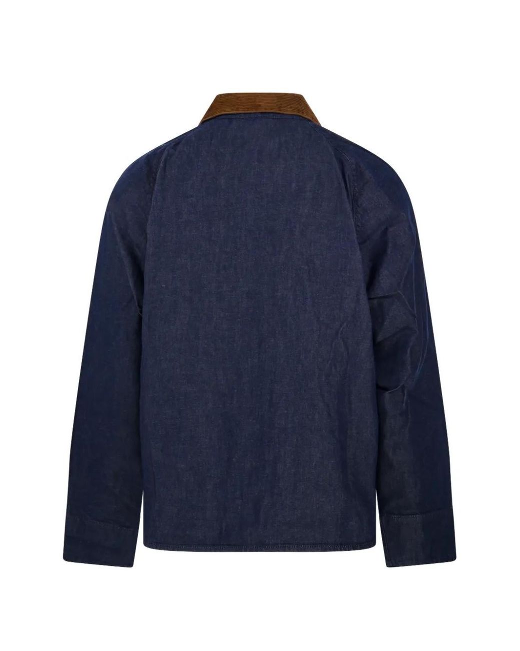 Barbour Transport Denim Casual Jacket in Blue for Men | Lyst