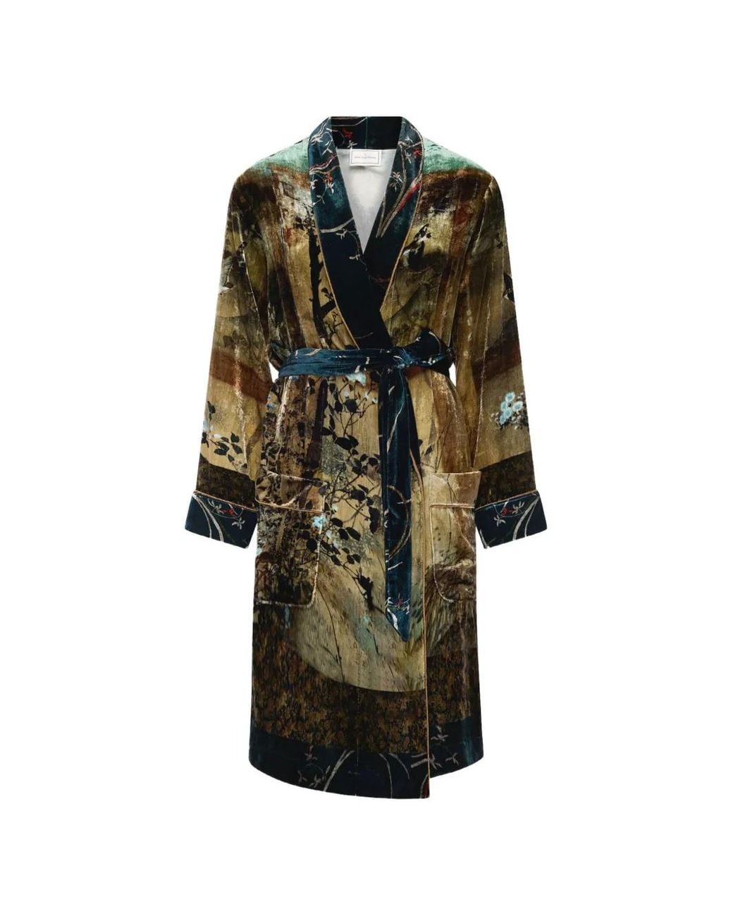 Pierre Louis Mascia Multicolor Kanada Belted Dressing Gown