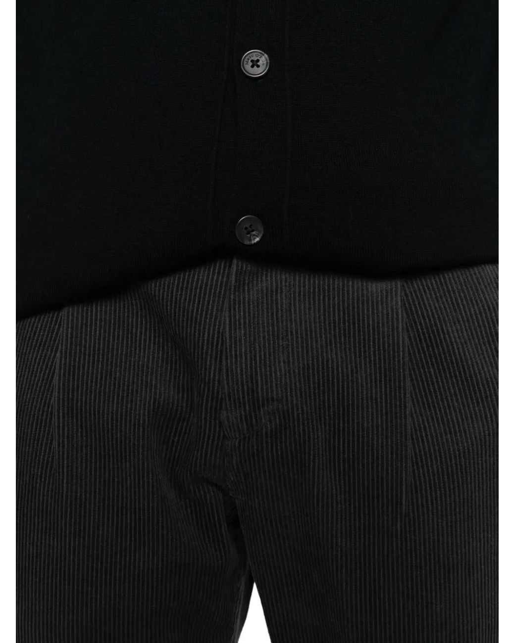 Marc O' Polo Black Corduroy Cotton Trousers for men