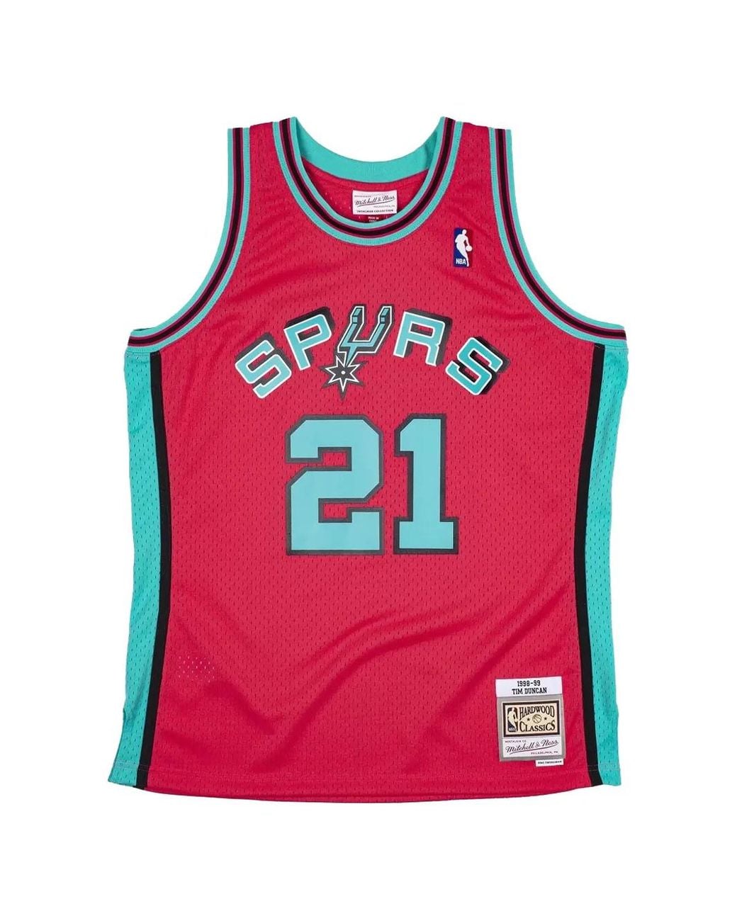 Mitchell & Ness Red X Nba Tim Duncan Reload Swingman 1998 San Antonio Spurs Reload Vest for men