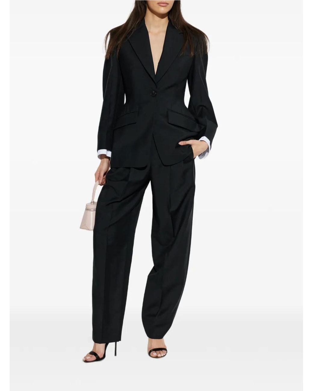 Givenchy Black Single-Breasted Cocoon Jacket