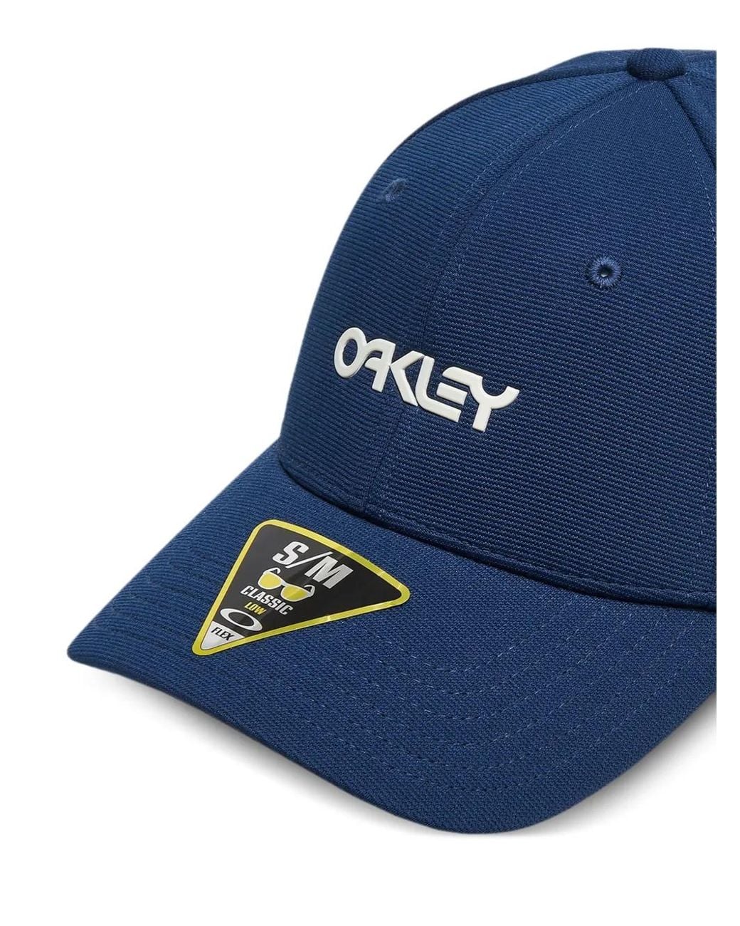 Oakley Blue 6-Panel Stretch-Metallic Cap for men