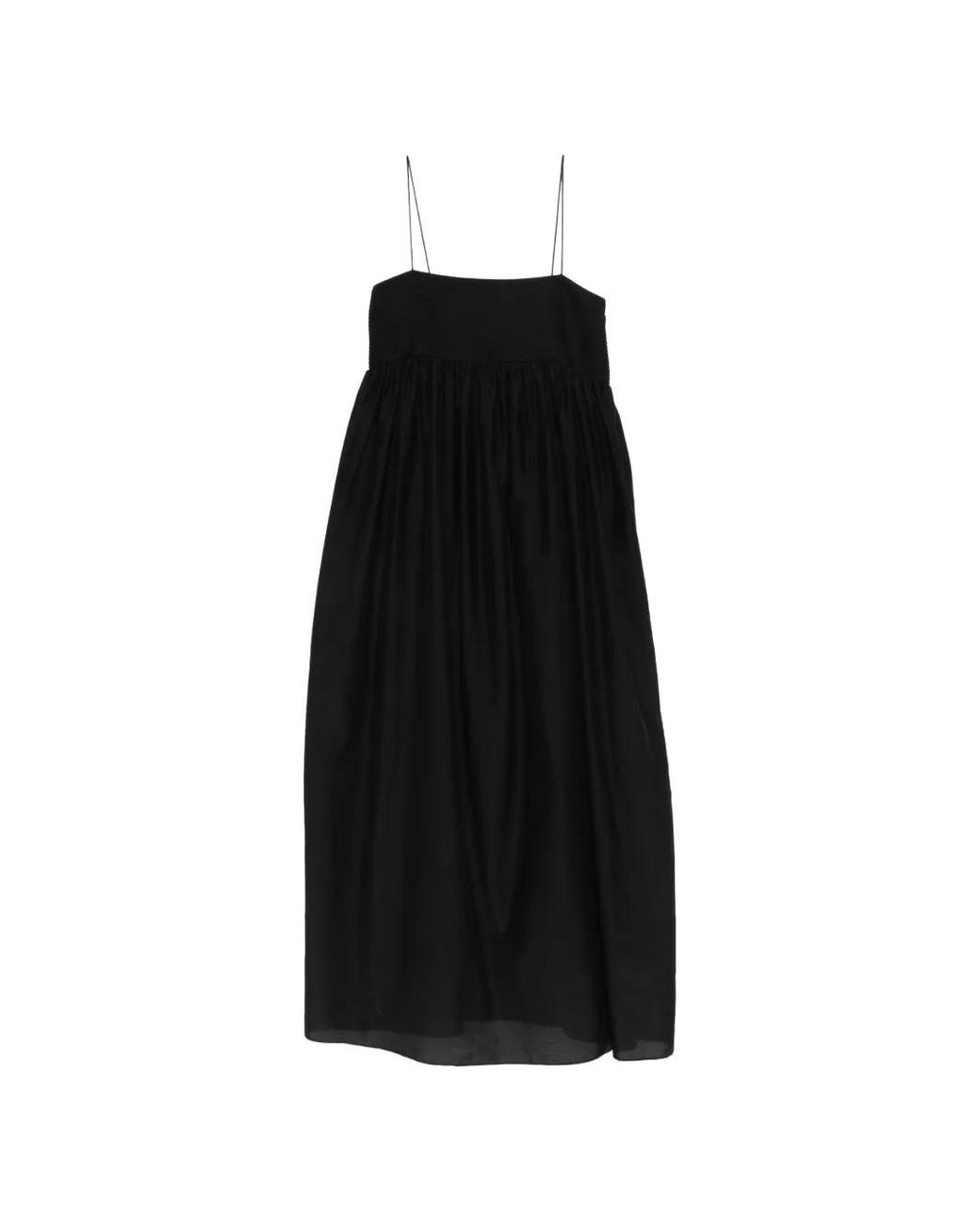 Matteau Black Strappy Empire Dress