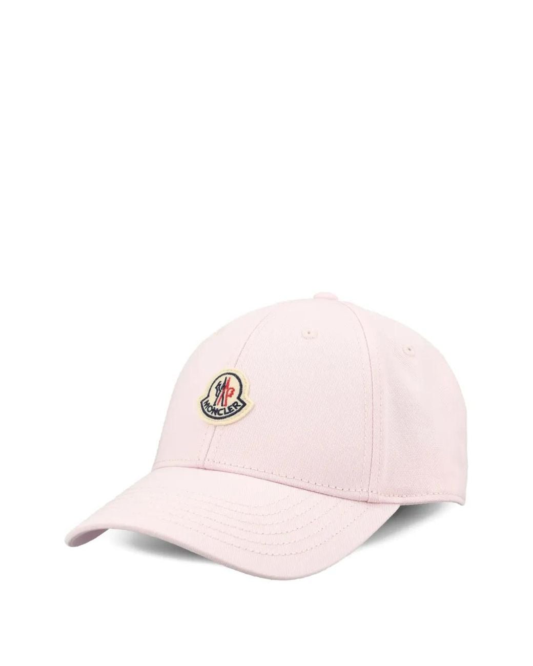 Moncler Pink Logo-Patch Baseball Cap