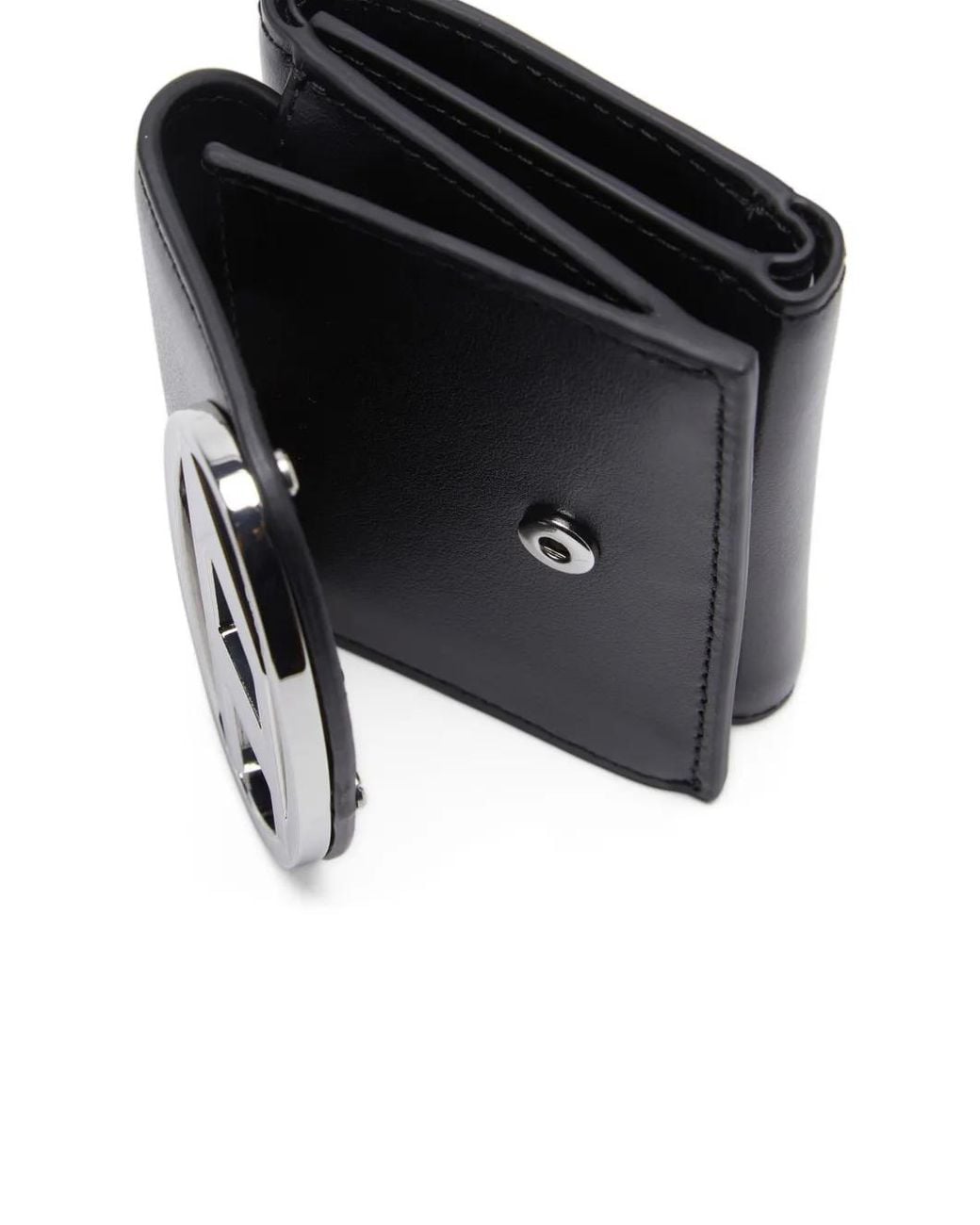 DIESEL Black 1dr Trifold Wallet