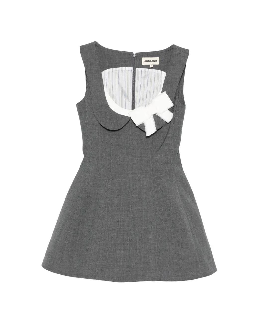 black mini dress white bow Black Bodycon Mini Dress - All Dresses