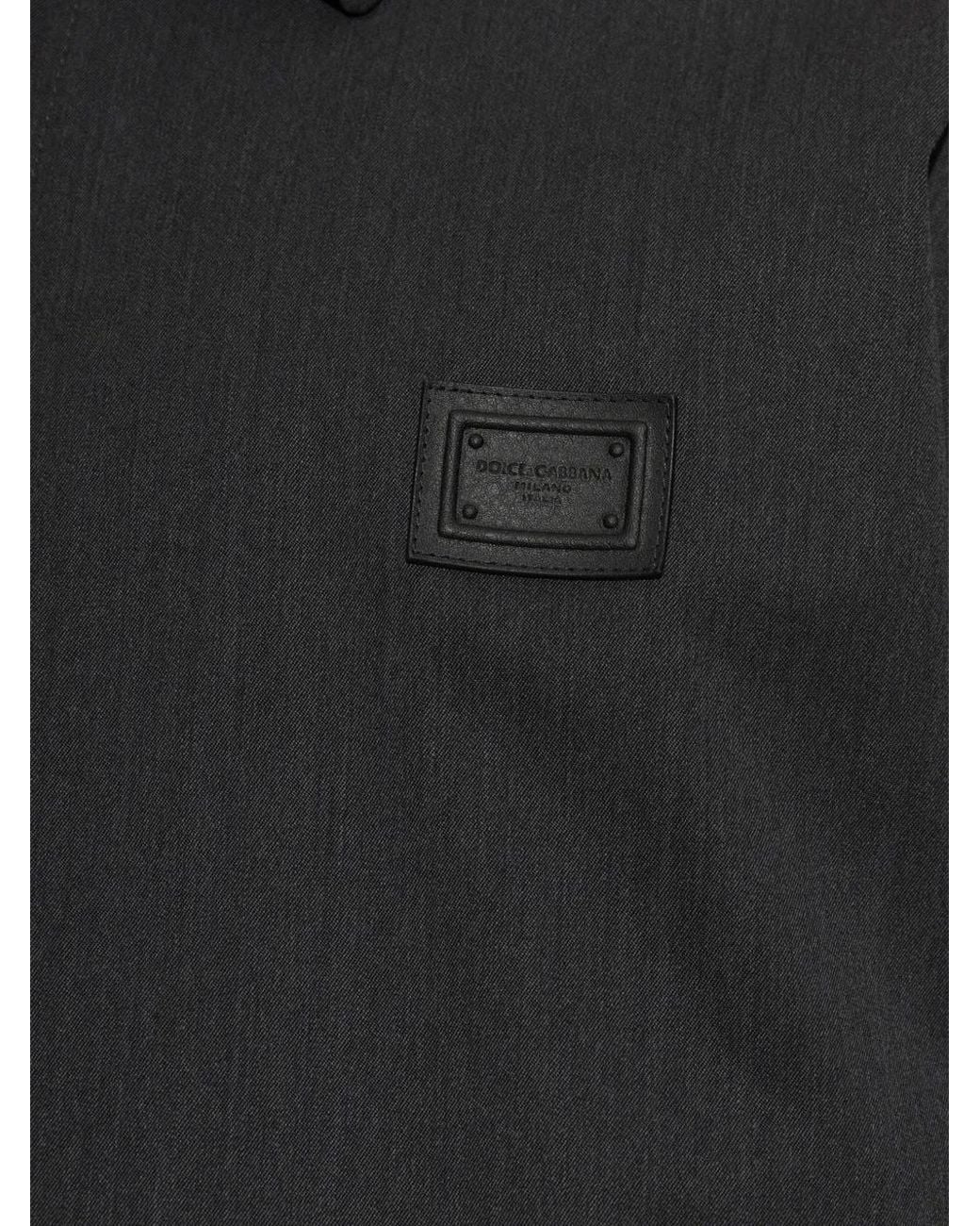 Dolce & Gabbana Black Veste Zippée À Patch Logo for men