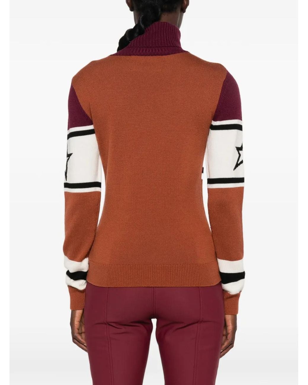 Perfect Moment Red Schild Intarsia-Knit Sweater