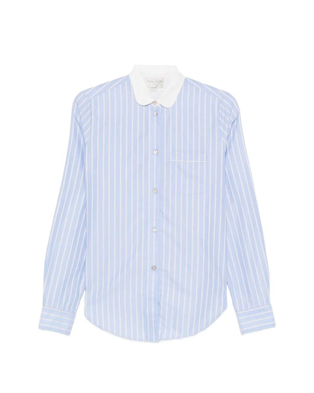 Forte_forte Blue Striped Shirt
