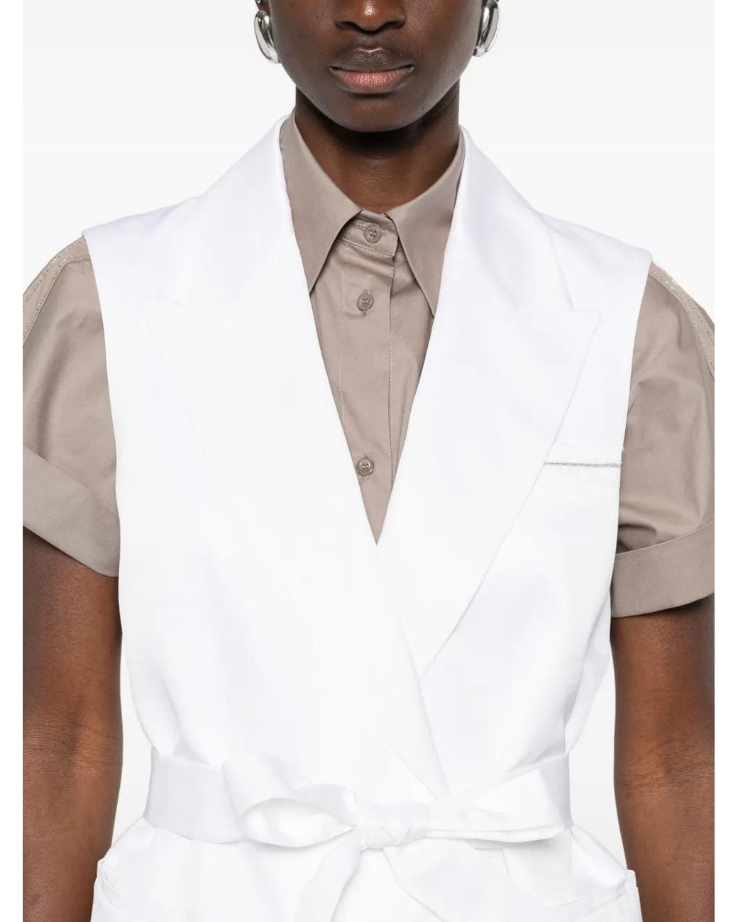 Peserico White Gilet